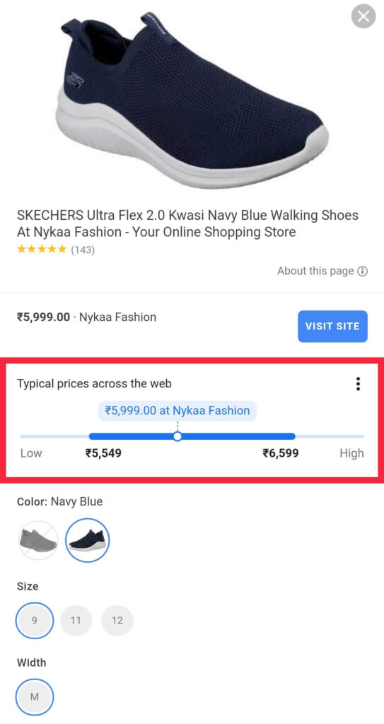 price graph_google shopping