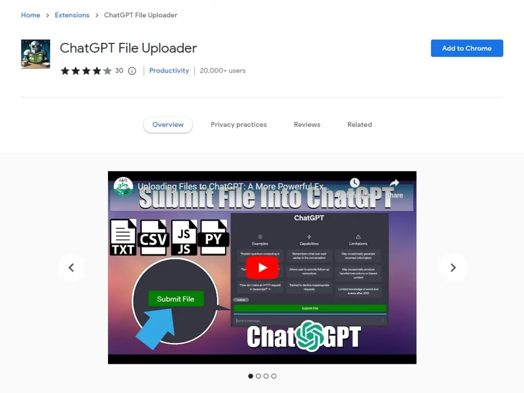 ChatGPT File Uploader